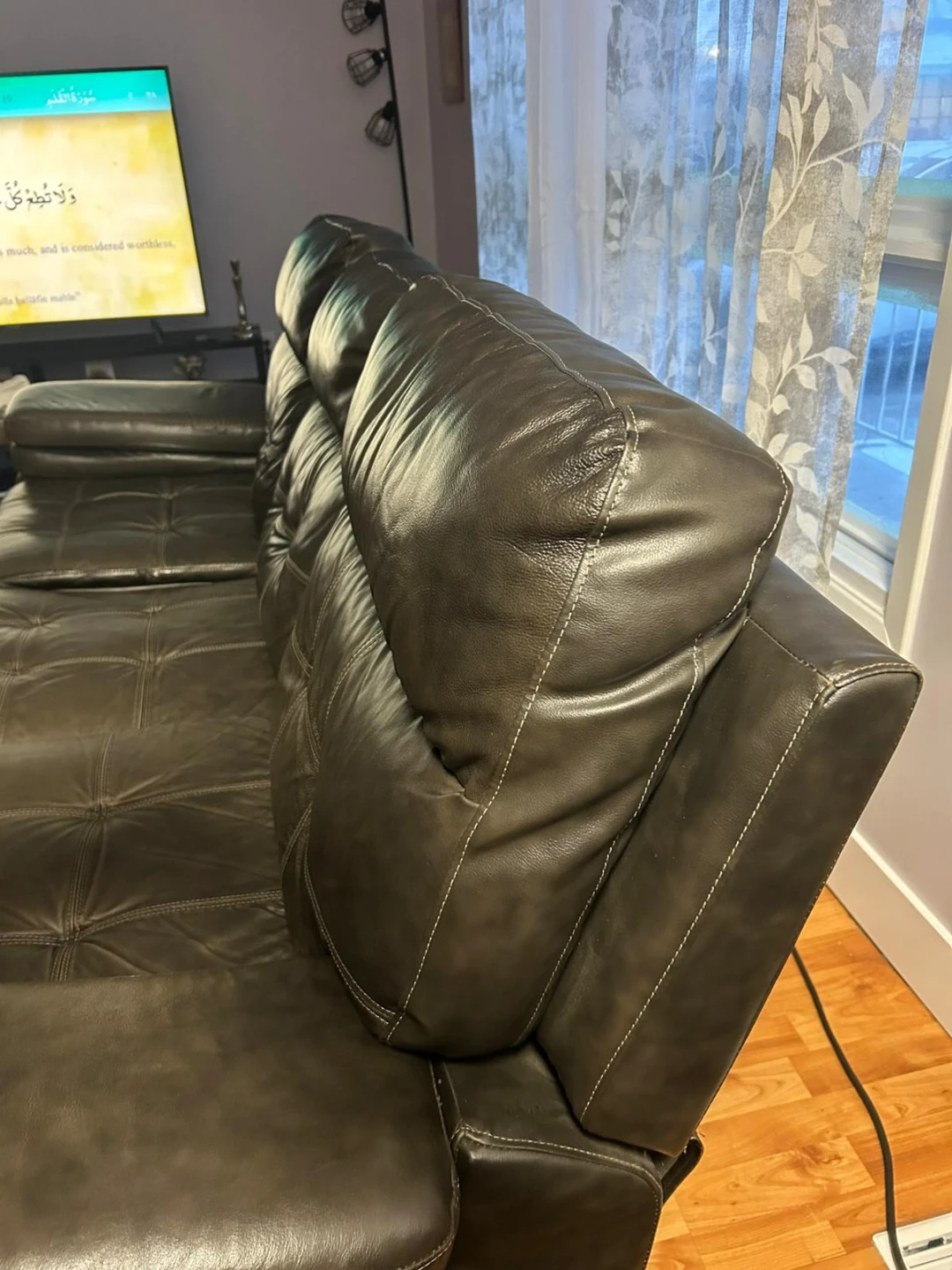 2 for 400 Black Leather Reclining Sofas - photo 4