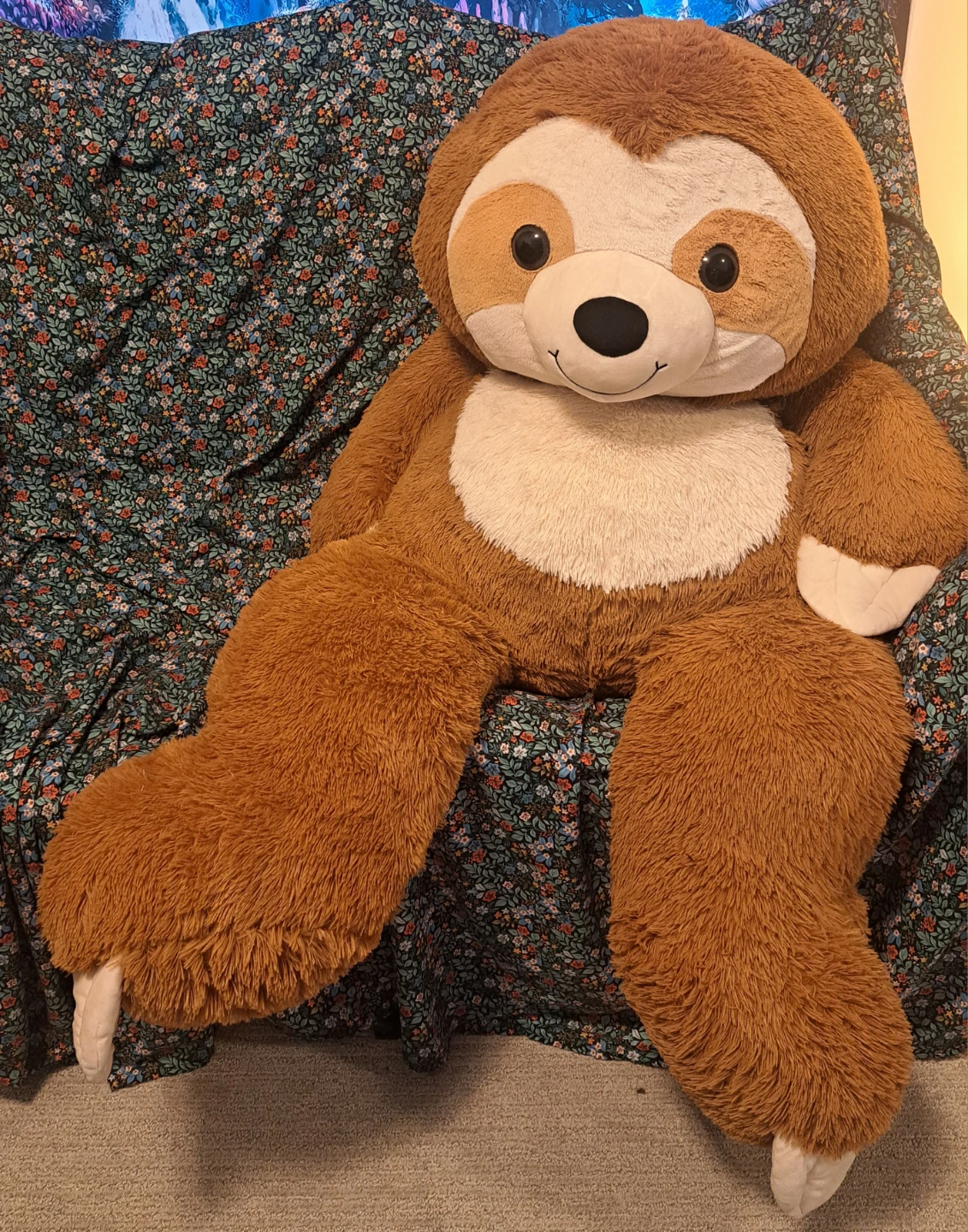 Giant Sloth Plush - Super Soft!