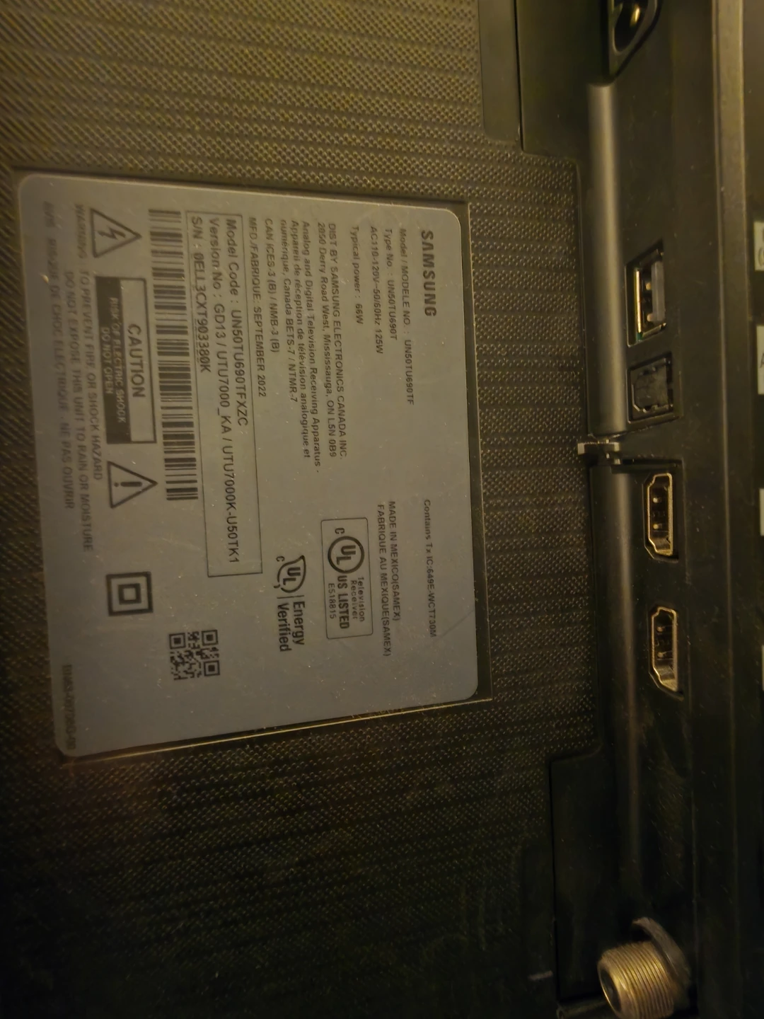 🧡 Samsung UN50TU690TFXZC 50" 4K UHD TV - photo 2