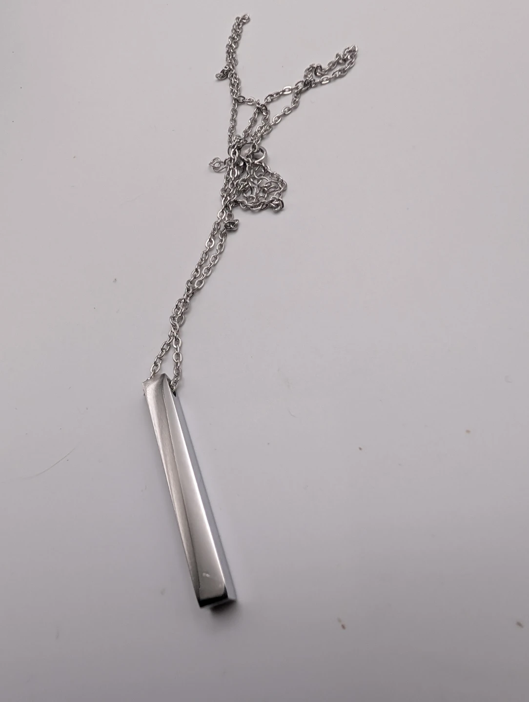 Silver Bar Pendant Necklace (3 for $10)