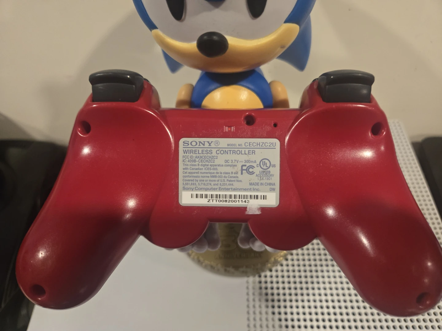Red ps3 controller - photo 2