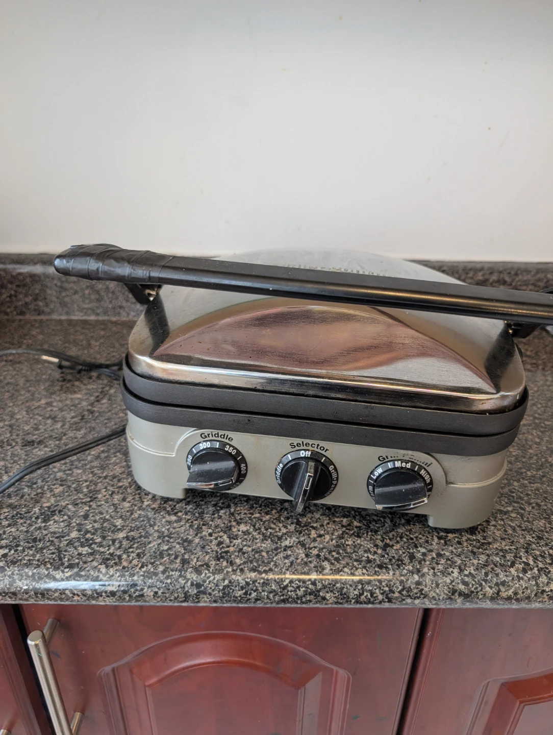 Cuisinart 5-IN-1 Stainless Steel Grill, Griddle , Waffle maker - photo 3