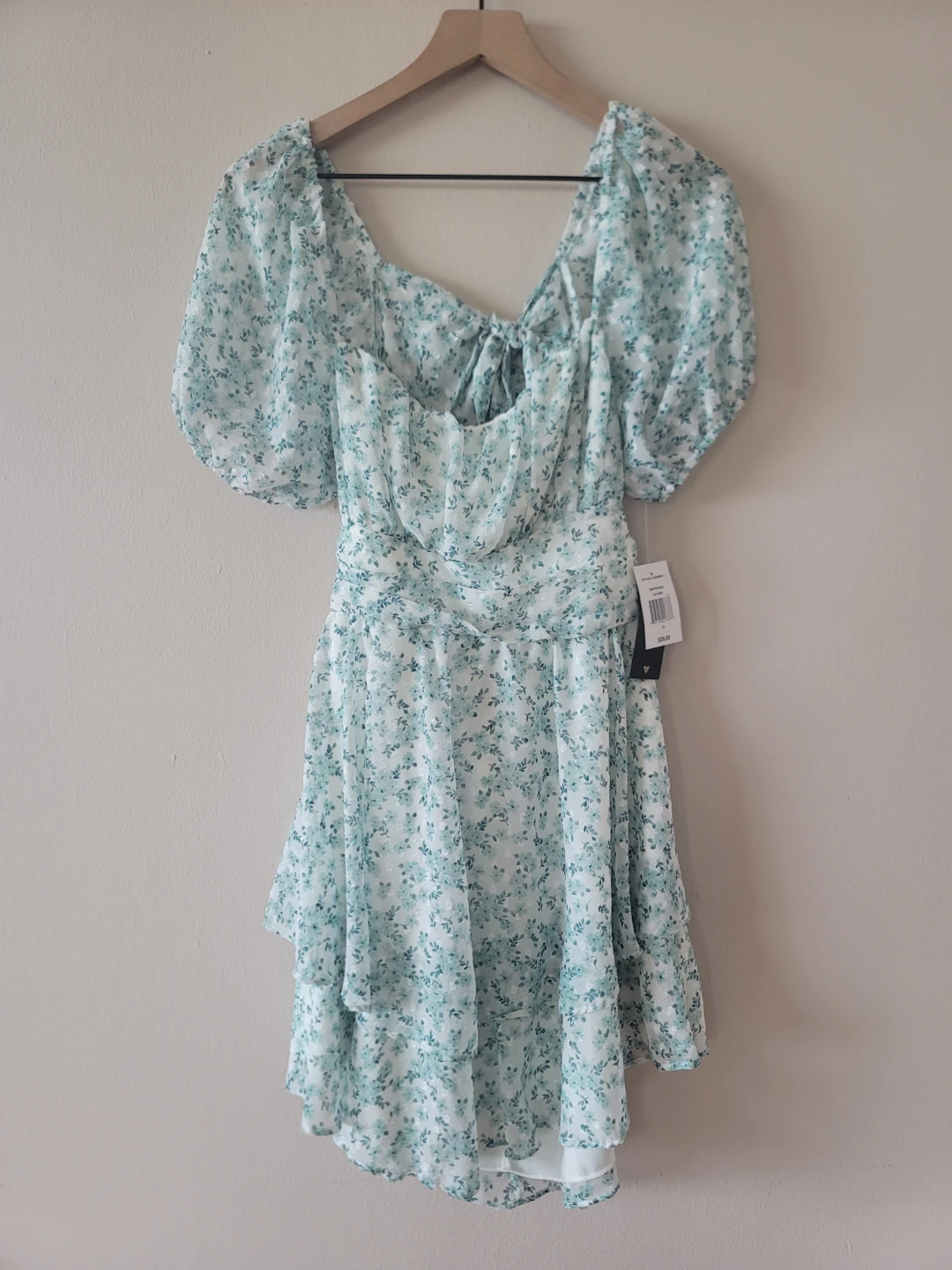 Floral Dress Y2k Spring Sz 13 NWT Cottage A-line Sweetheart