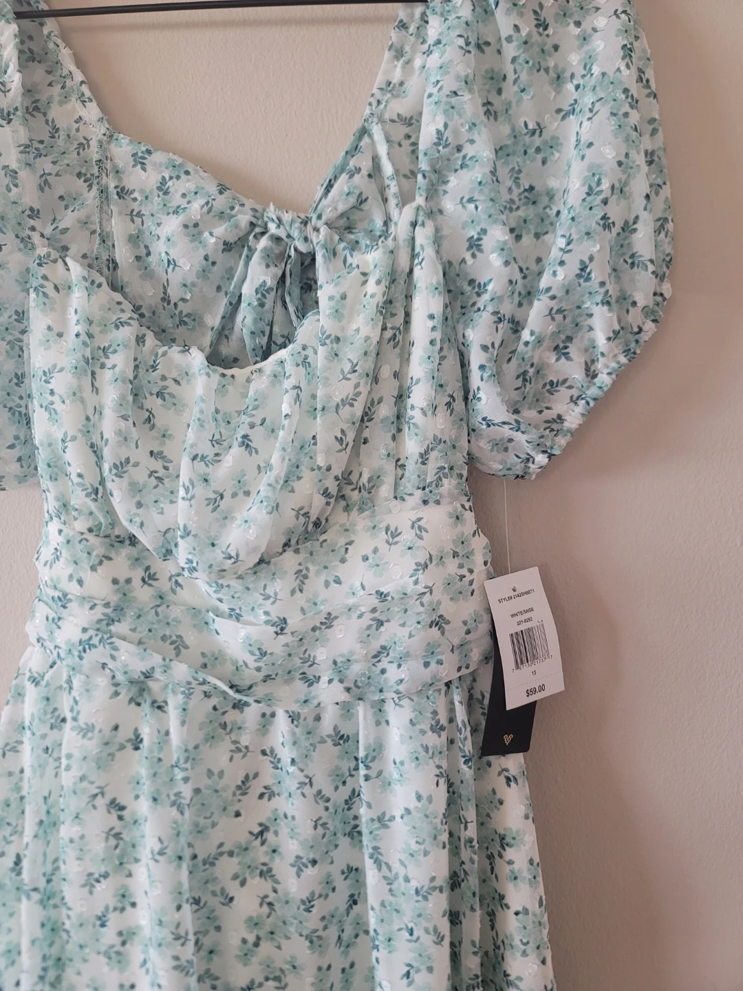 Floral Dress Y2k Spring Sz 13 NWT Cottage A-line Sweetheart - photo 3