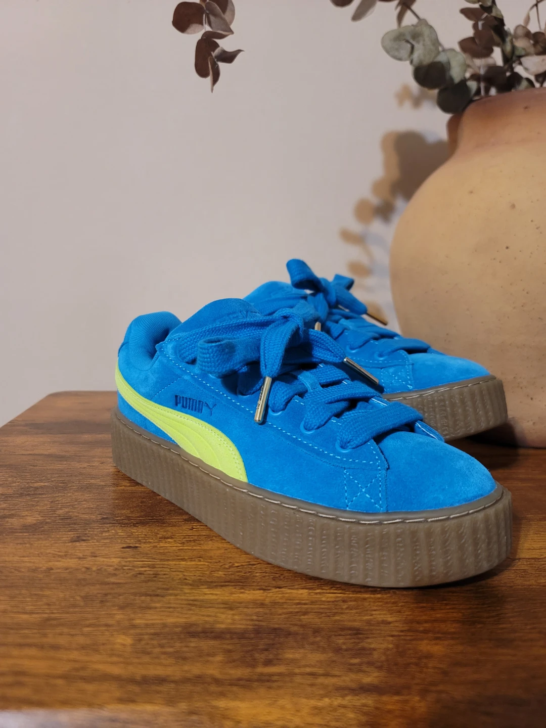 Fenty x Puma Creeper Phatty Speed Blue-Lime Pow-Gum NWT Sz 8.5
