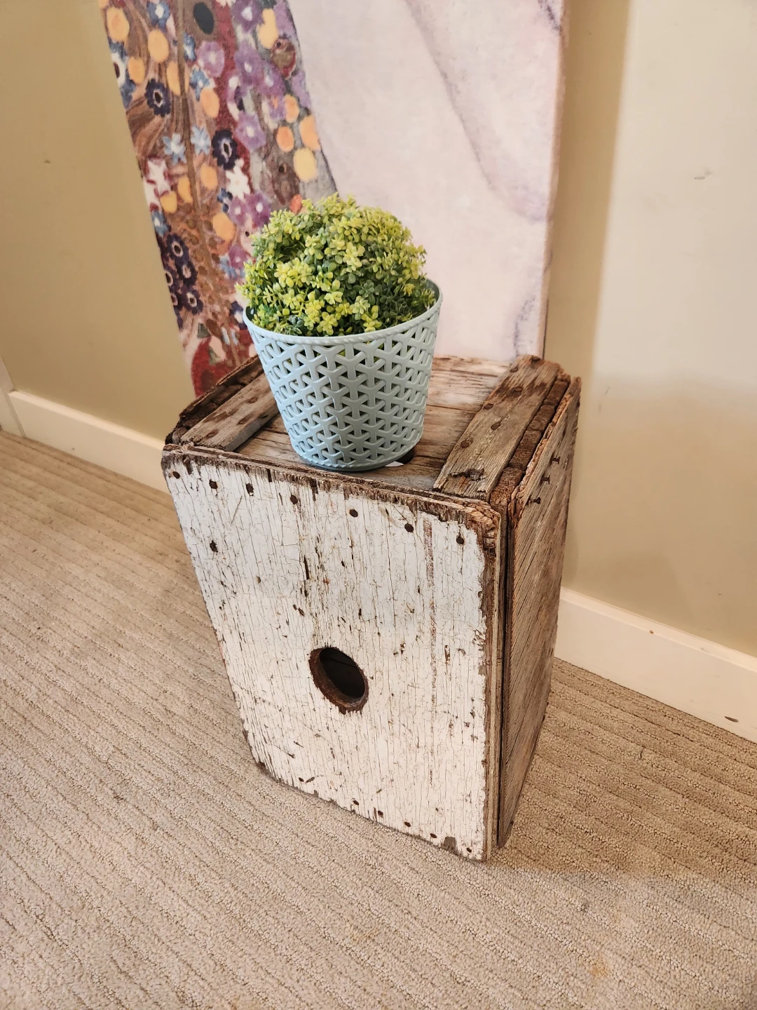 1950'S Wooden Crate Rustic Farmhouse or cottage core Style - photo 2