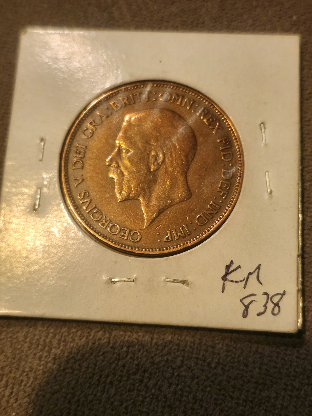 1928 Great Britain Penny Coin - photo 2