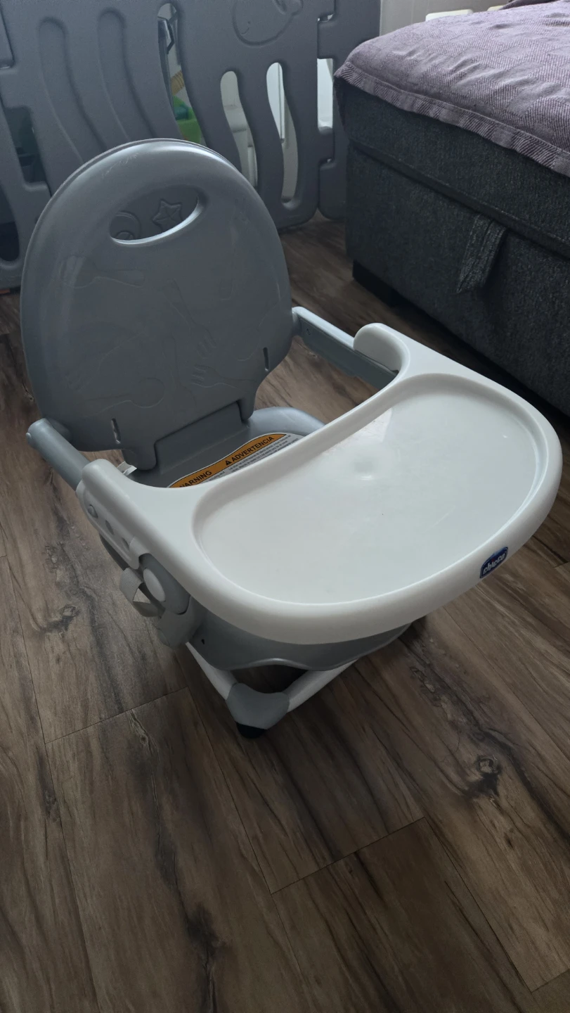 Chicco Grey and White Booster Seat