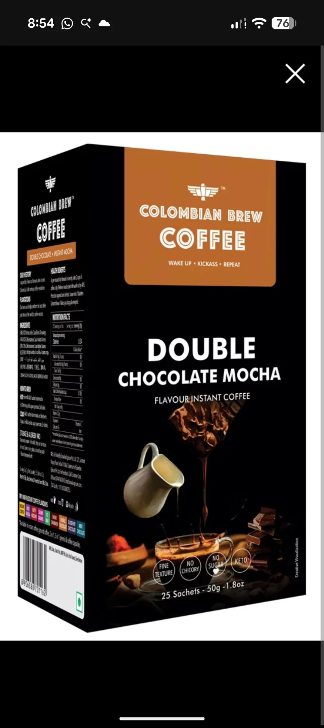 Double Chocolate Mocha Instant Coffee from Colombian Brew - photo 2