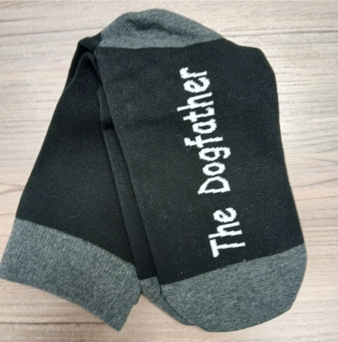 🆕️ The dogfather men's socks - giftable, new! - photo 4