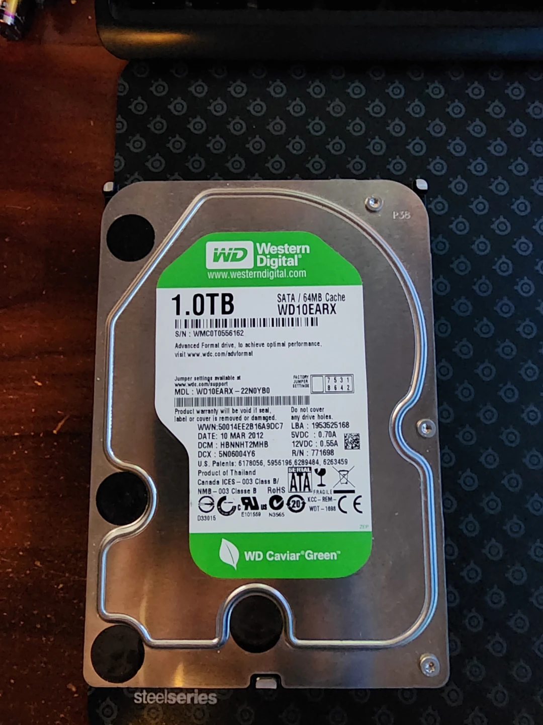 Western Digital 1TB Hard Drive WD10EARX