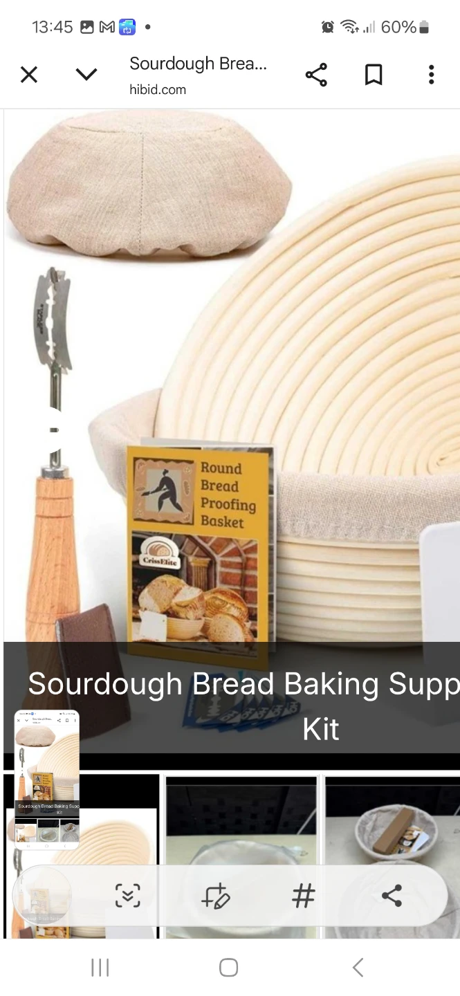 Sourdough Bread Proofing Basket and Baking Kit