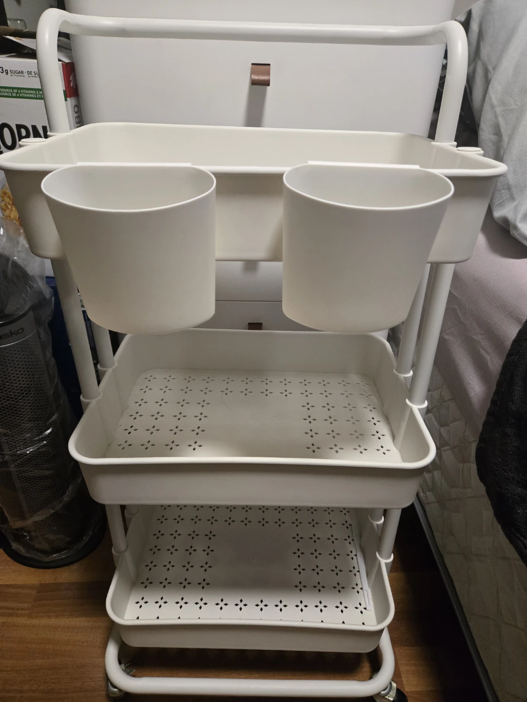 3-tier White Trolley + Free Makeup Mirror 🥕 - photo 2