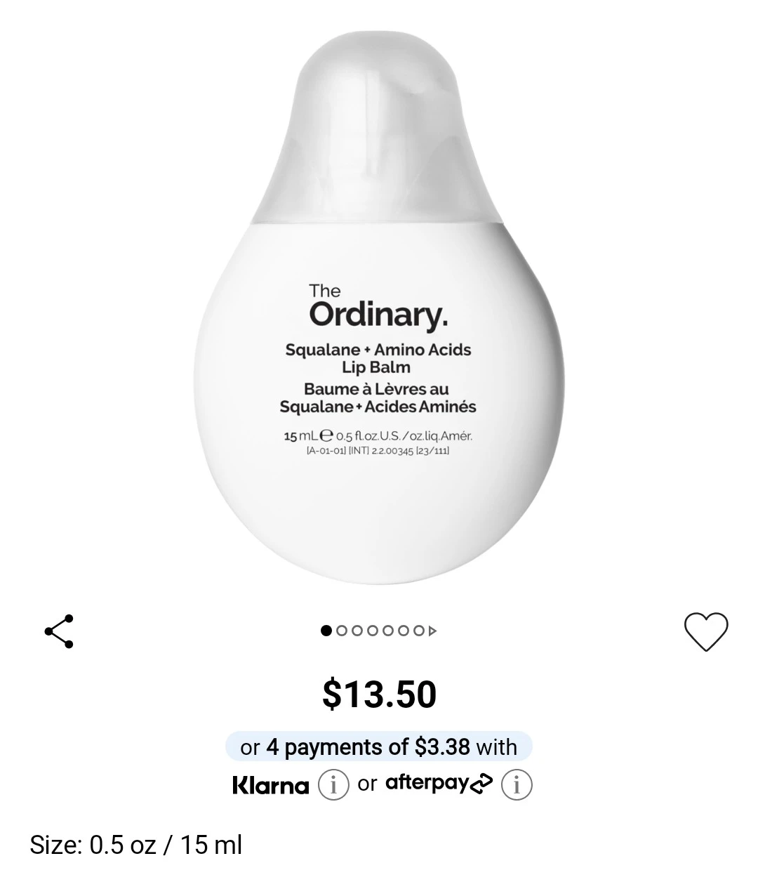 The Ordinary: Lips, cuticles, and elbows  balm (new)