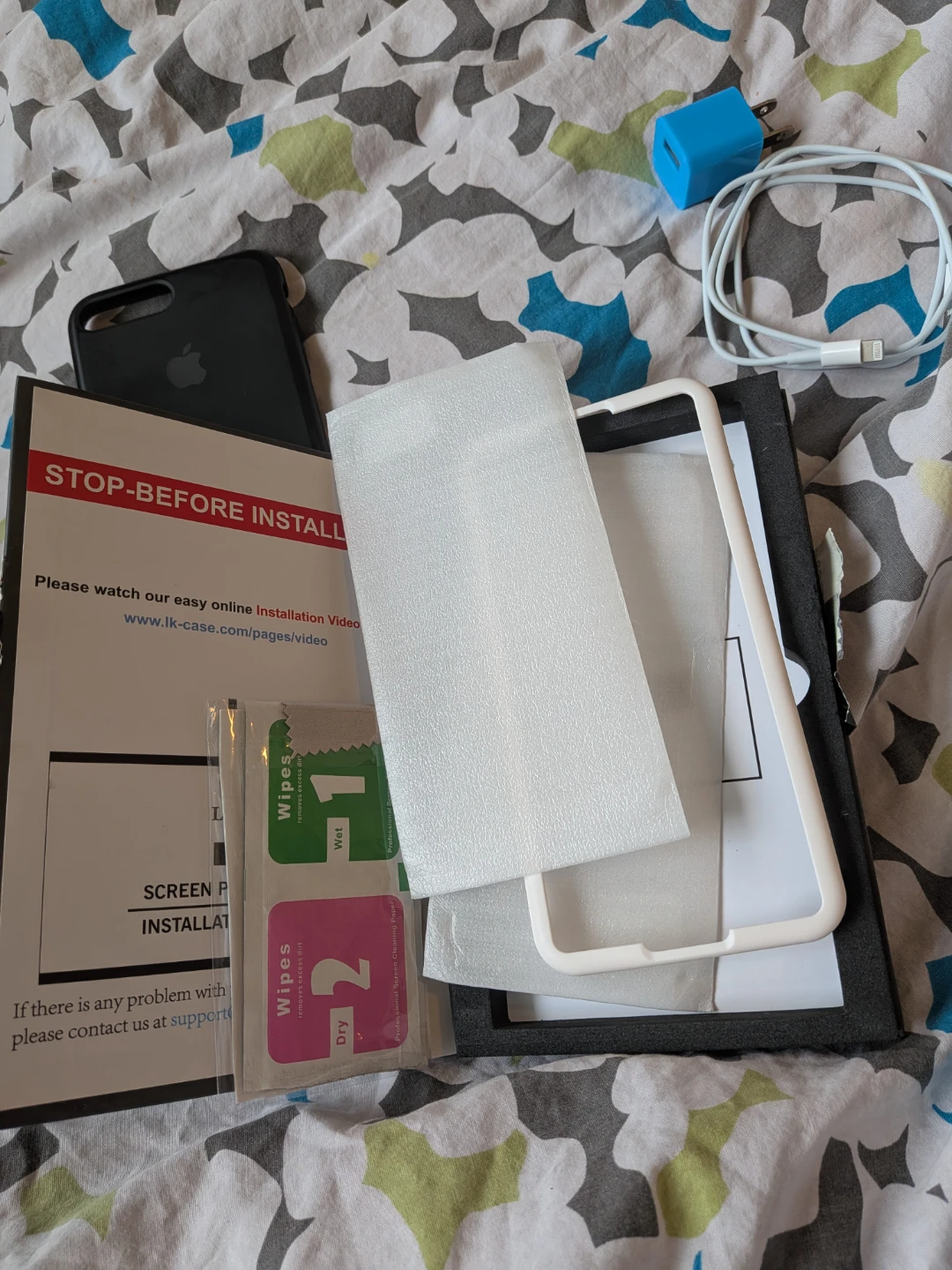 iPhone 7 Plus Black with Case & Screen Protector - photo 4