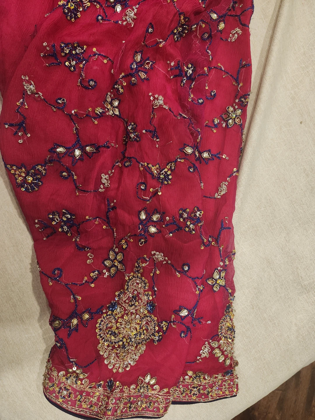Salwar Kameez - Blue & Pink