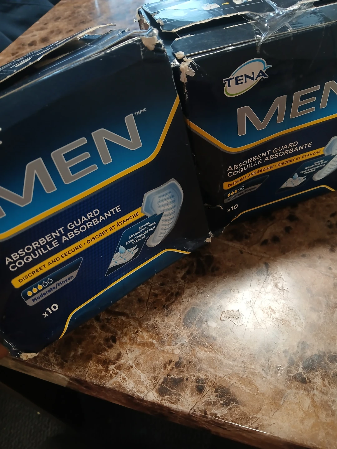 TENA Men Absorbent Guard - Moderate - x10 both $10
