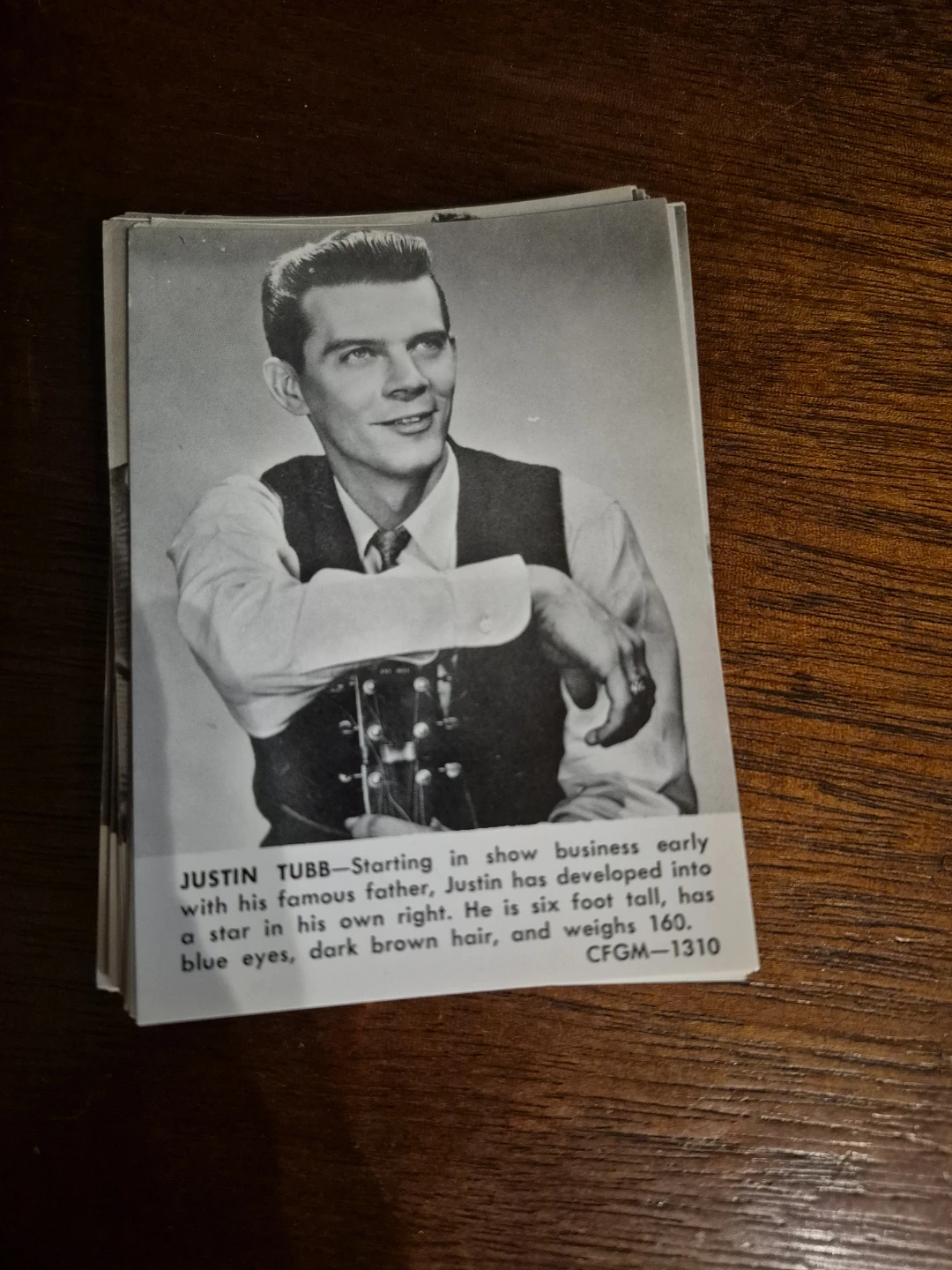 Justin Tubb Photo with Biography