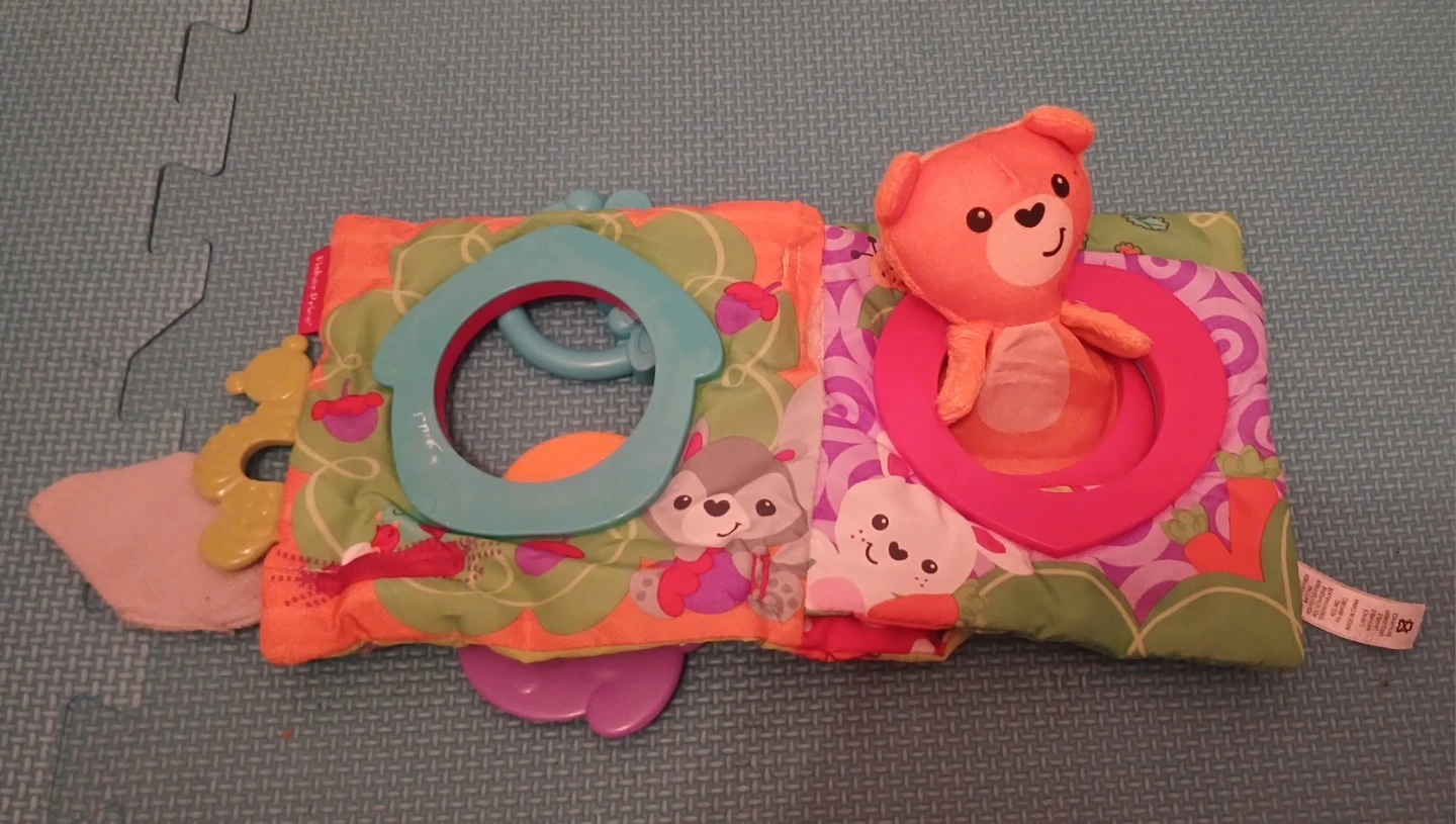 Fisher-Price Plush Activity Book with Bear Toy - photo 2