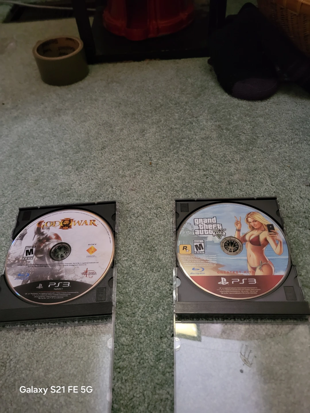 God of War & Grand Theft Auto V PS3 Games