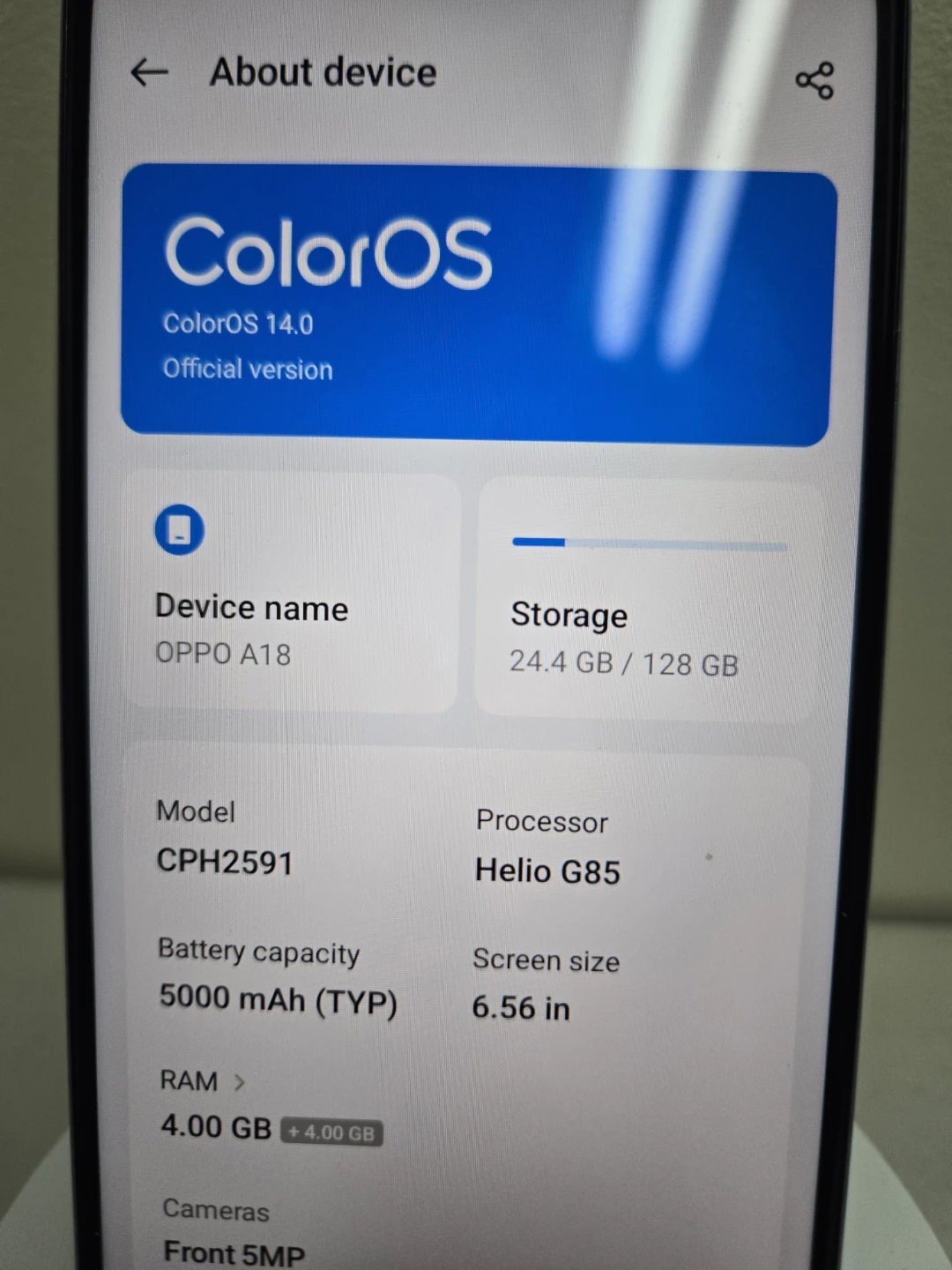 Oppo A18, 128GB Storage - photo 3