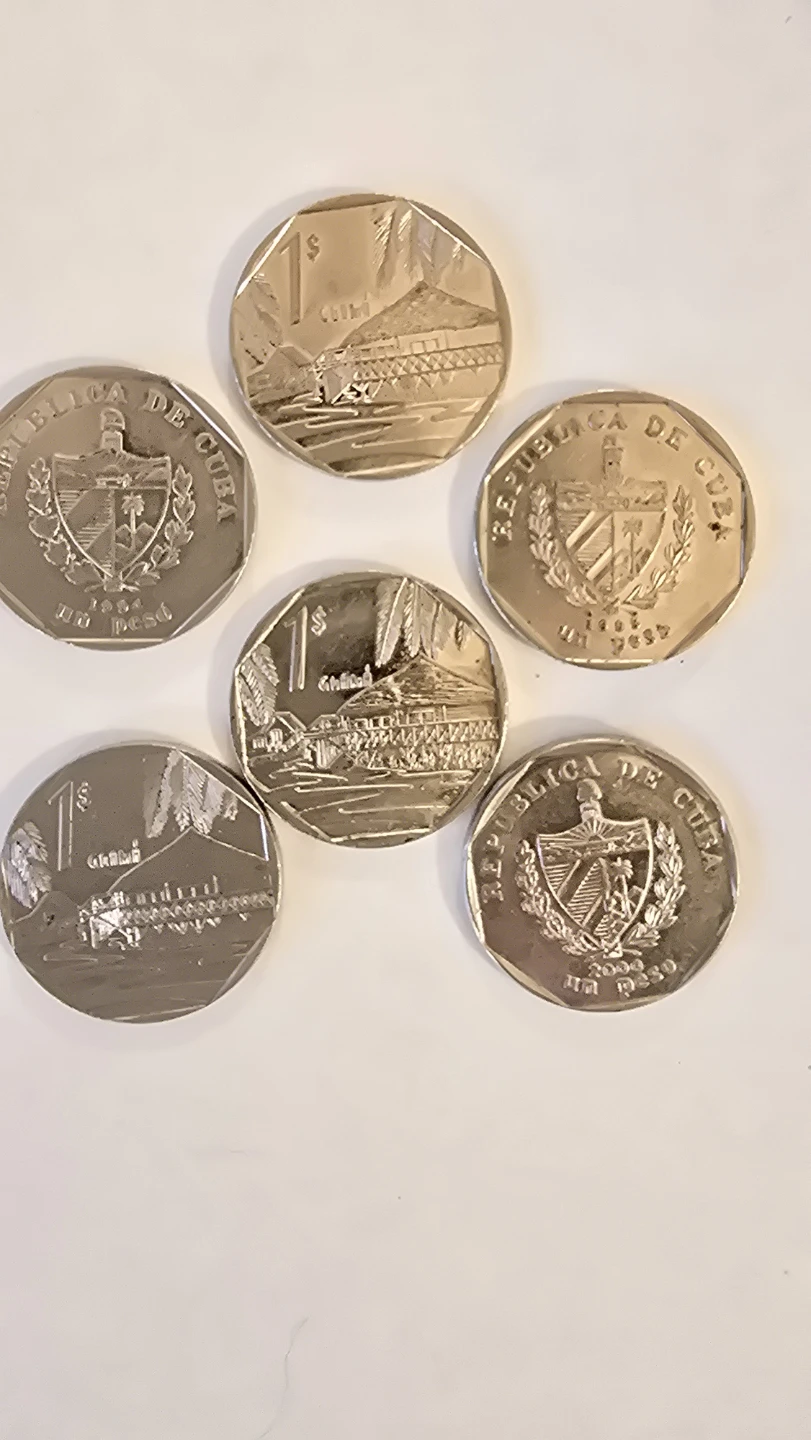 6 Cuban Pesos Coins Collection - photo 2