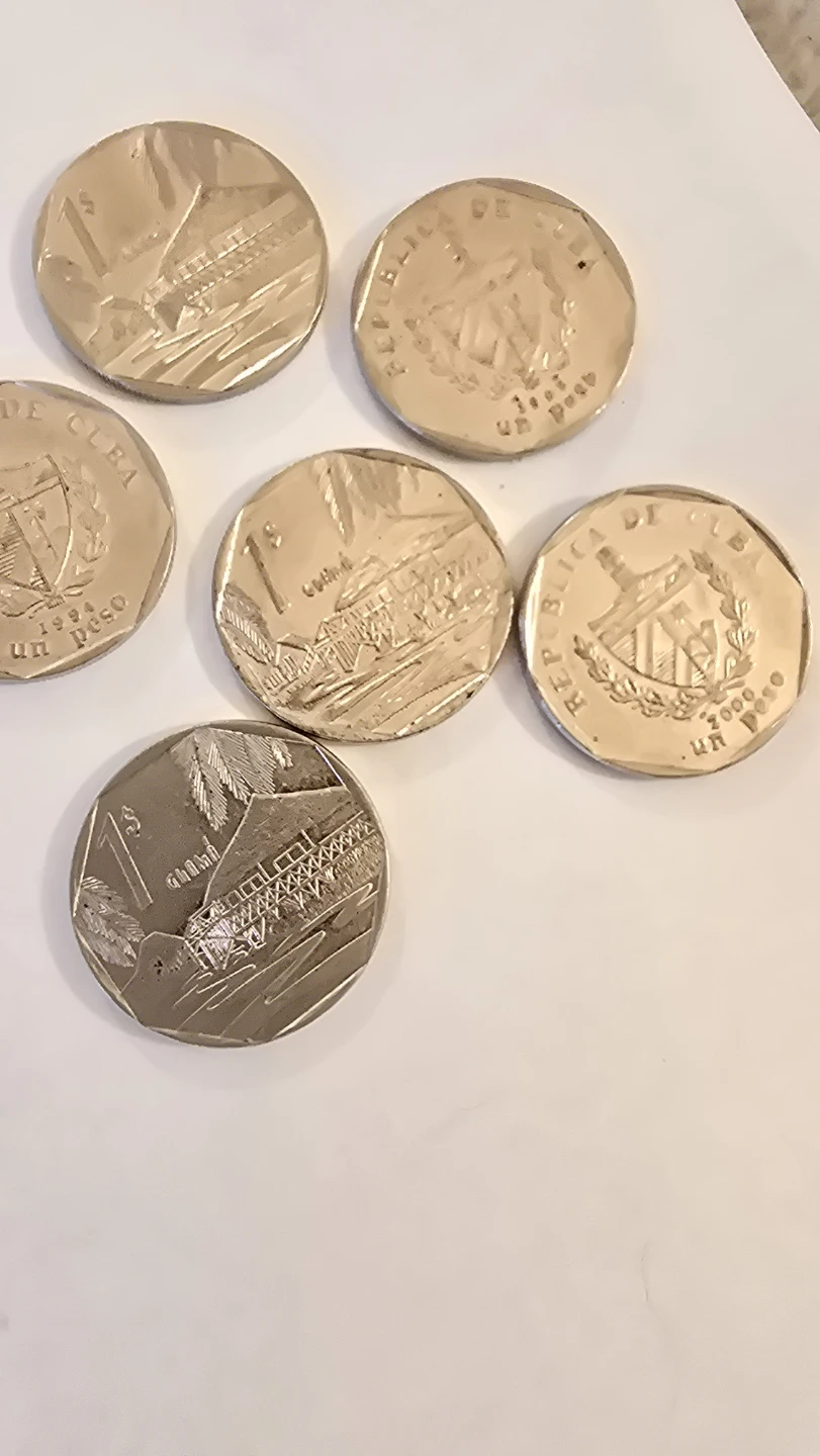 6 Cuban Pesos Coins Collection - photo 3