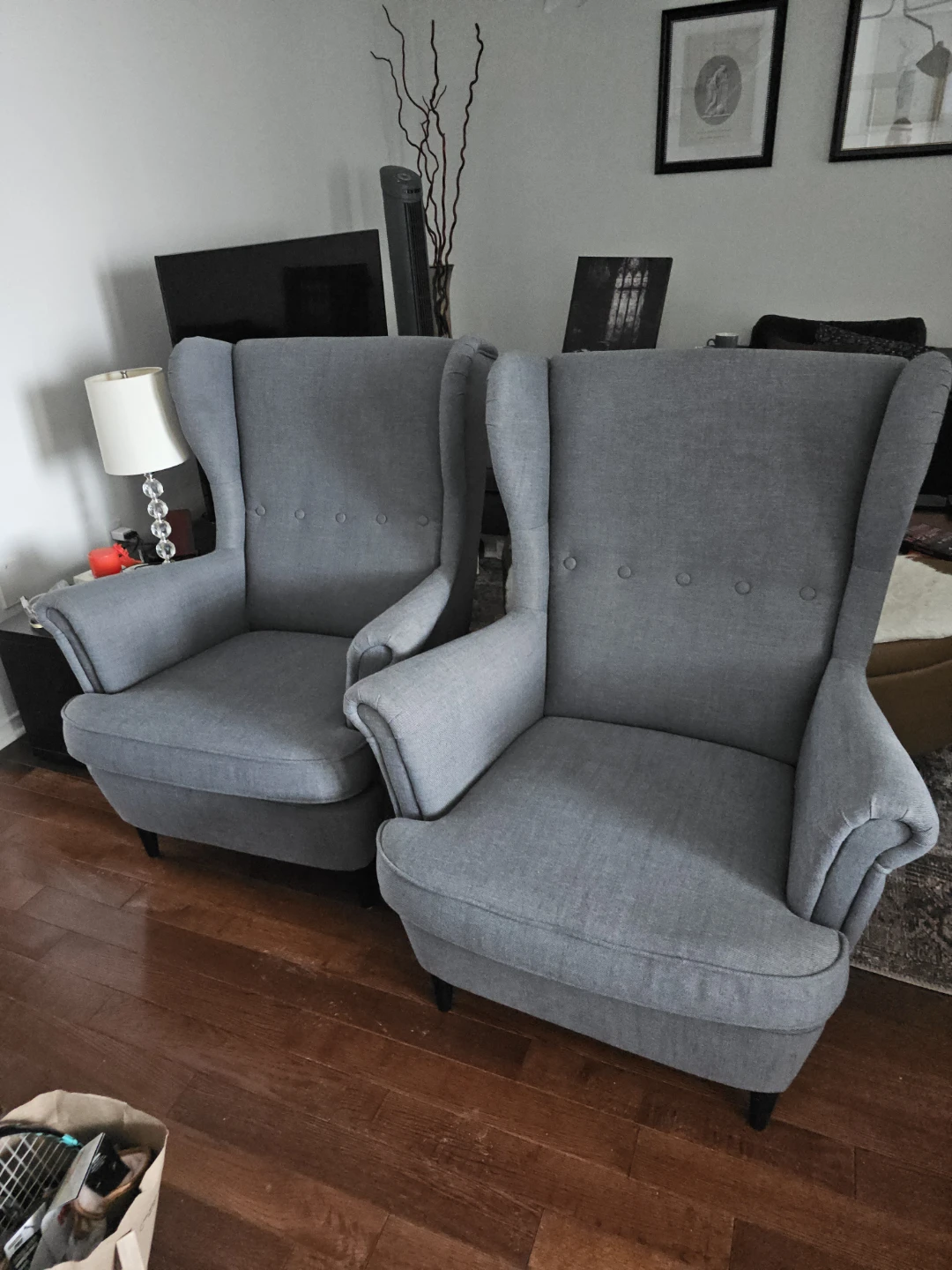 IKEA Strandmon Arm Chair-Grey