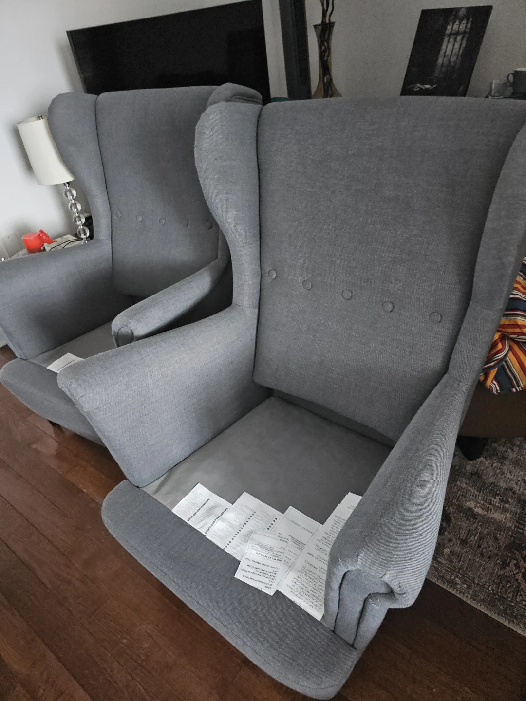 IKEA Strandmon Arm Chair-Grey - photo 3