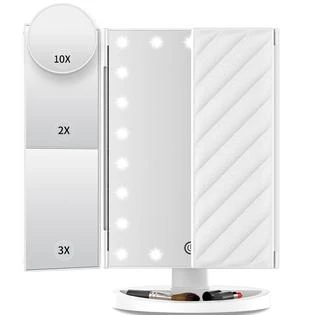 New Eluosin Trifold Lighted Makeup Mirror