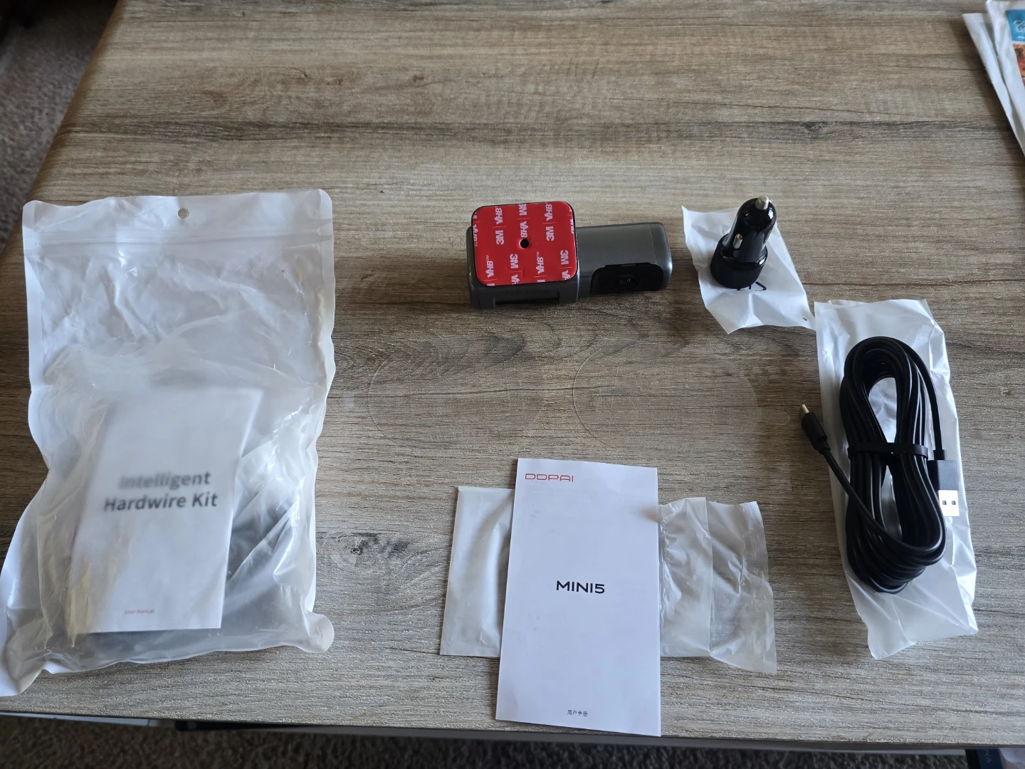DDPAI MINI5 4K Front Dash Cam with intelligent hardwire kit - photo 2