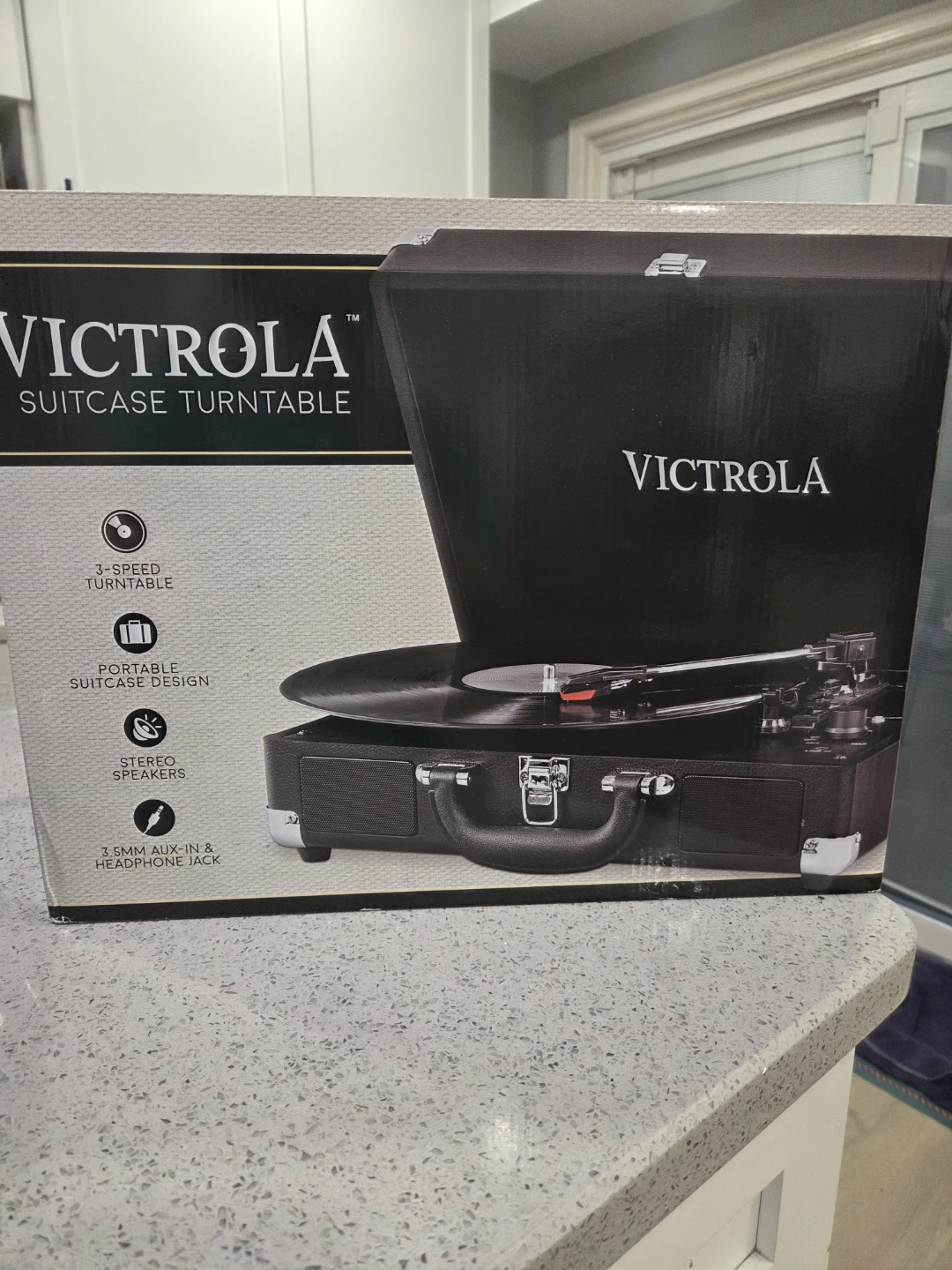 Victrola Suitcase Turntable - 3-Speed Portable Record Player - photo 5