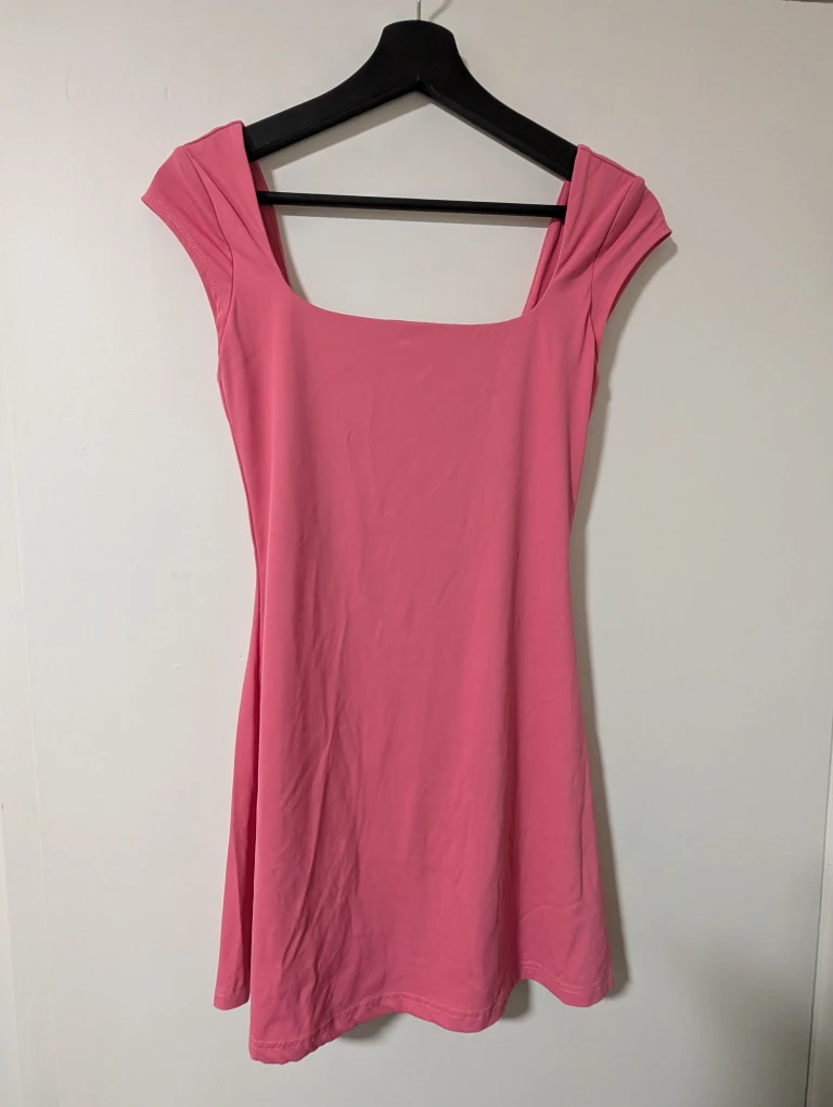 Pink Cap Sleeve Dress - Size S