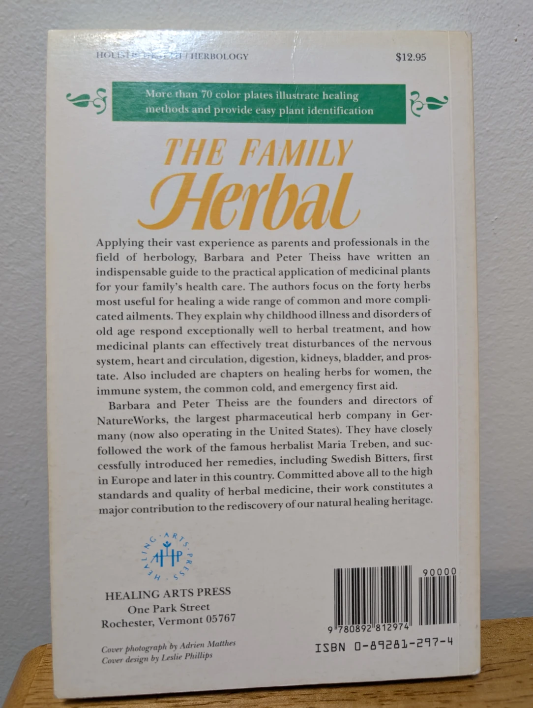 VINTAGE - The Family Herbal Book by Barbara & Peter Theiss - photo 2