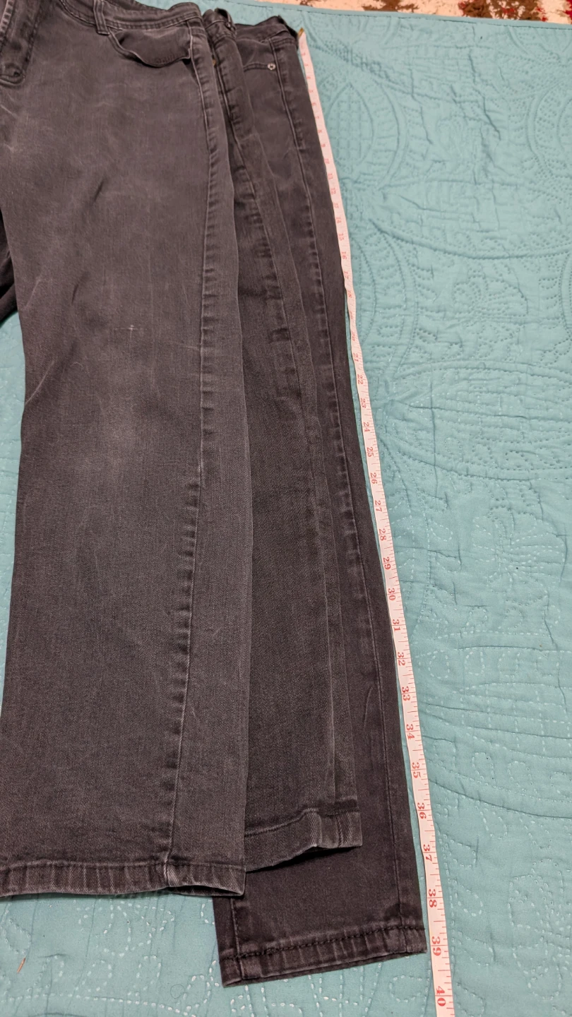 3 black denim jeans - photo 3