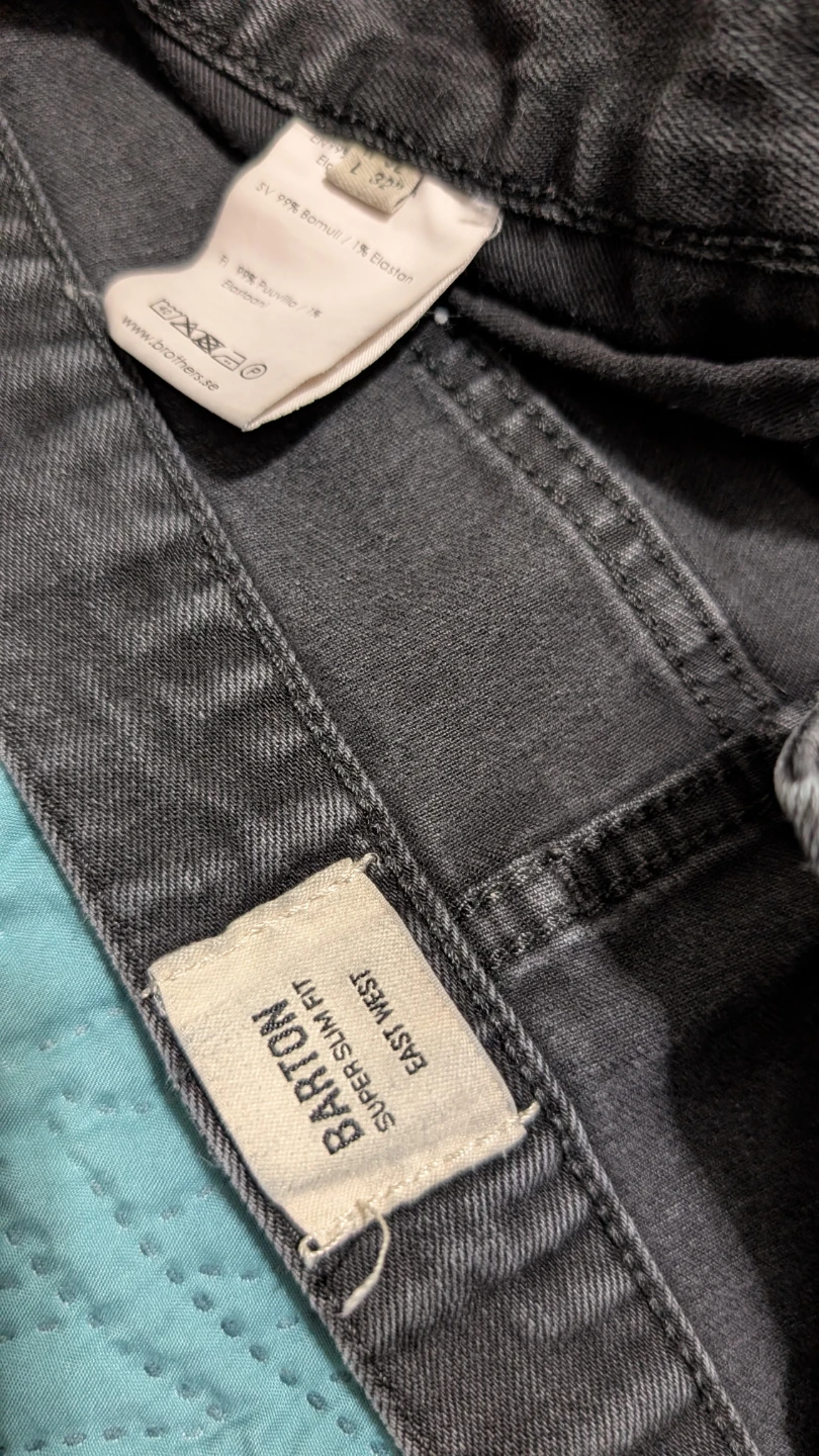 3 black denim jeans - photo 5