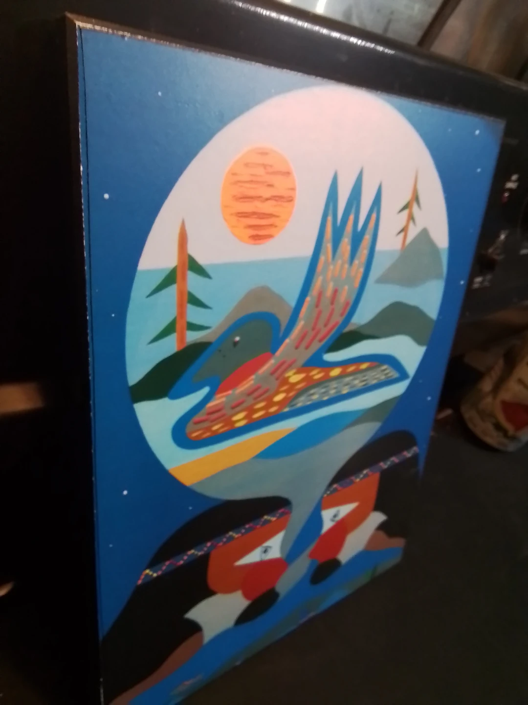 Indigenous Art on Plaque 8x11" - photo 5