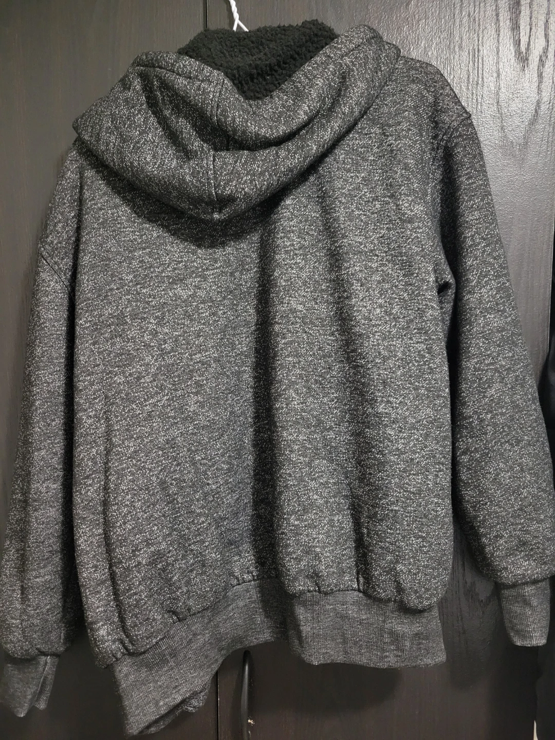 The Image Grey Sherpa-Lined Zip Hoodie - Size S - photo 3