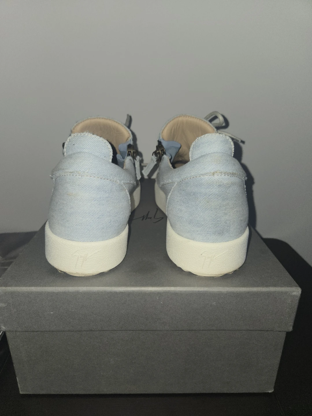 Giuseppe Zanotti Denim Sneakers, Size 45 - photo 3