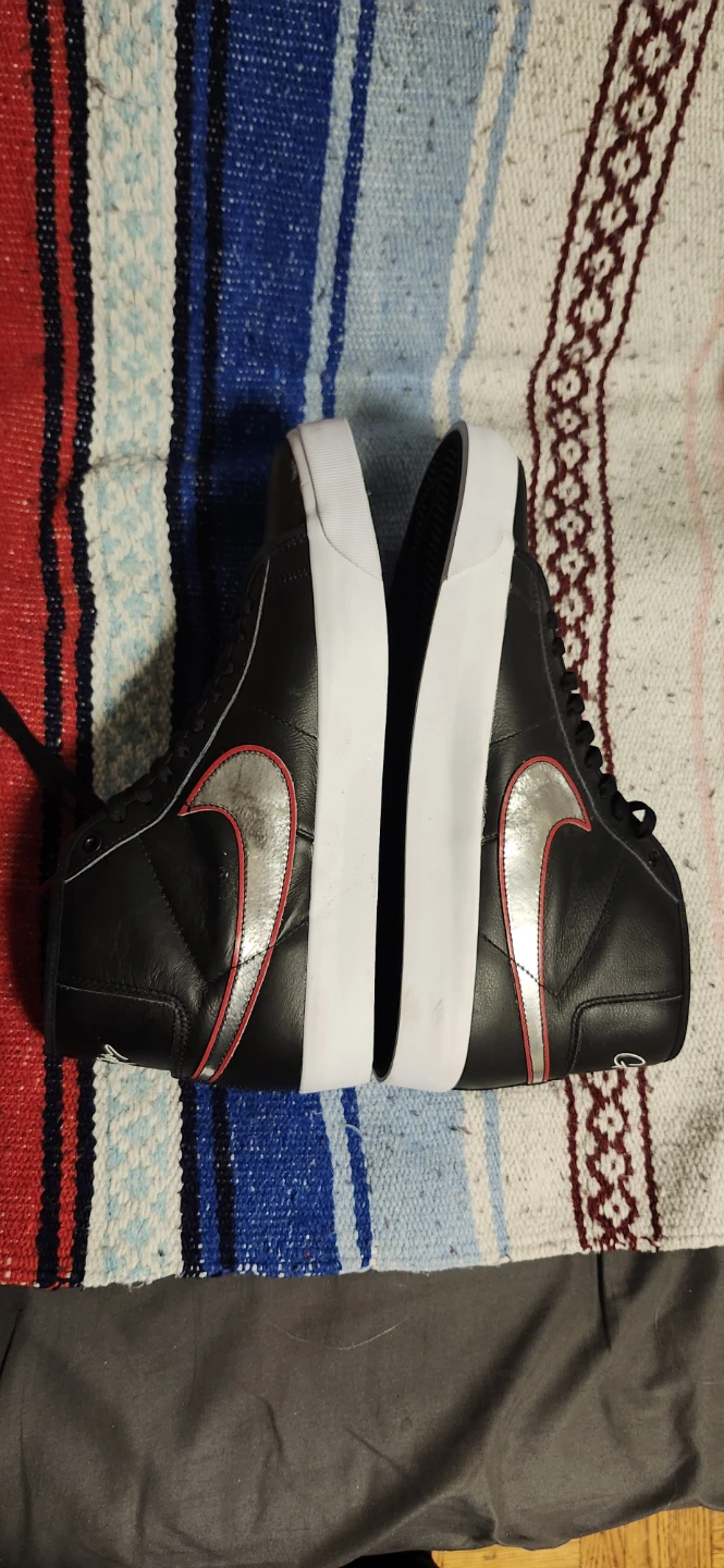 Nike SB Blazer Low GT Black/Silver Shoes - photo 3