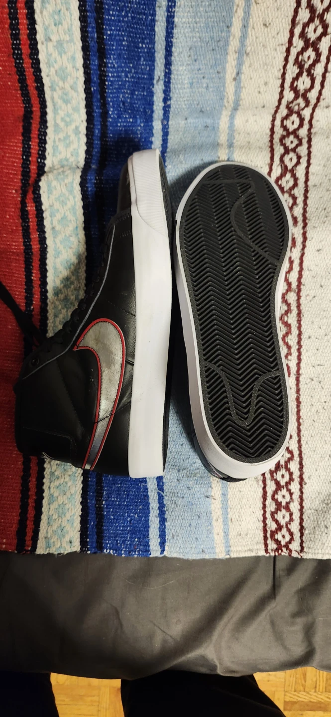 Nike SB Blazer Low GT Black/Silver Shoes - photo 4