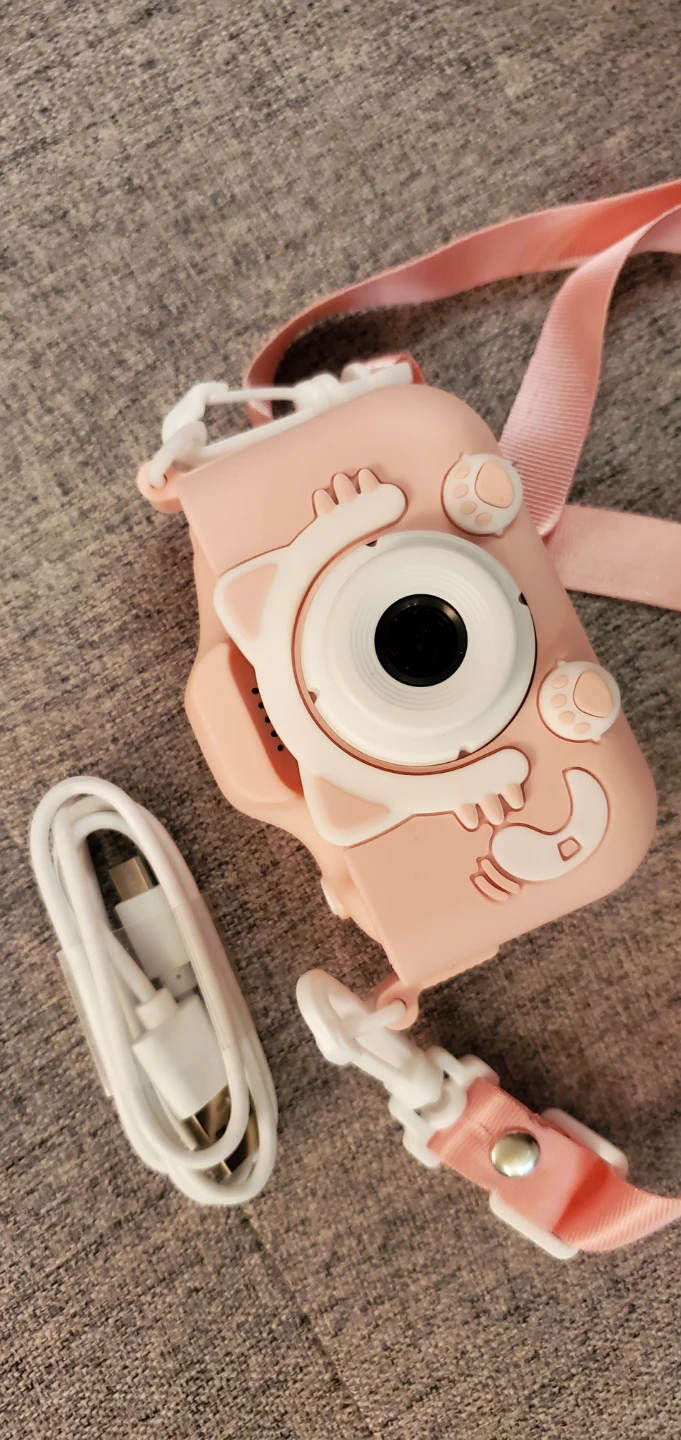 CIMELR Pink Kids 20 MP Camera with Strap & 32GB SD card - photo 3