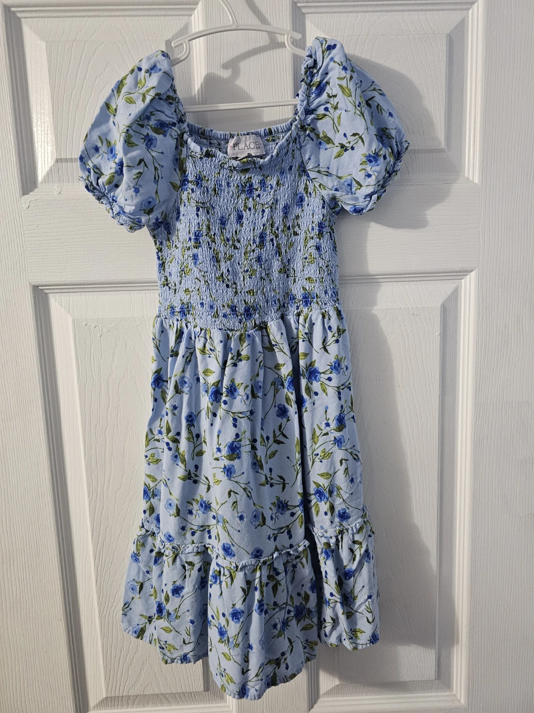 The Children's Place Blue Floral Smocked Dress