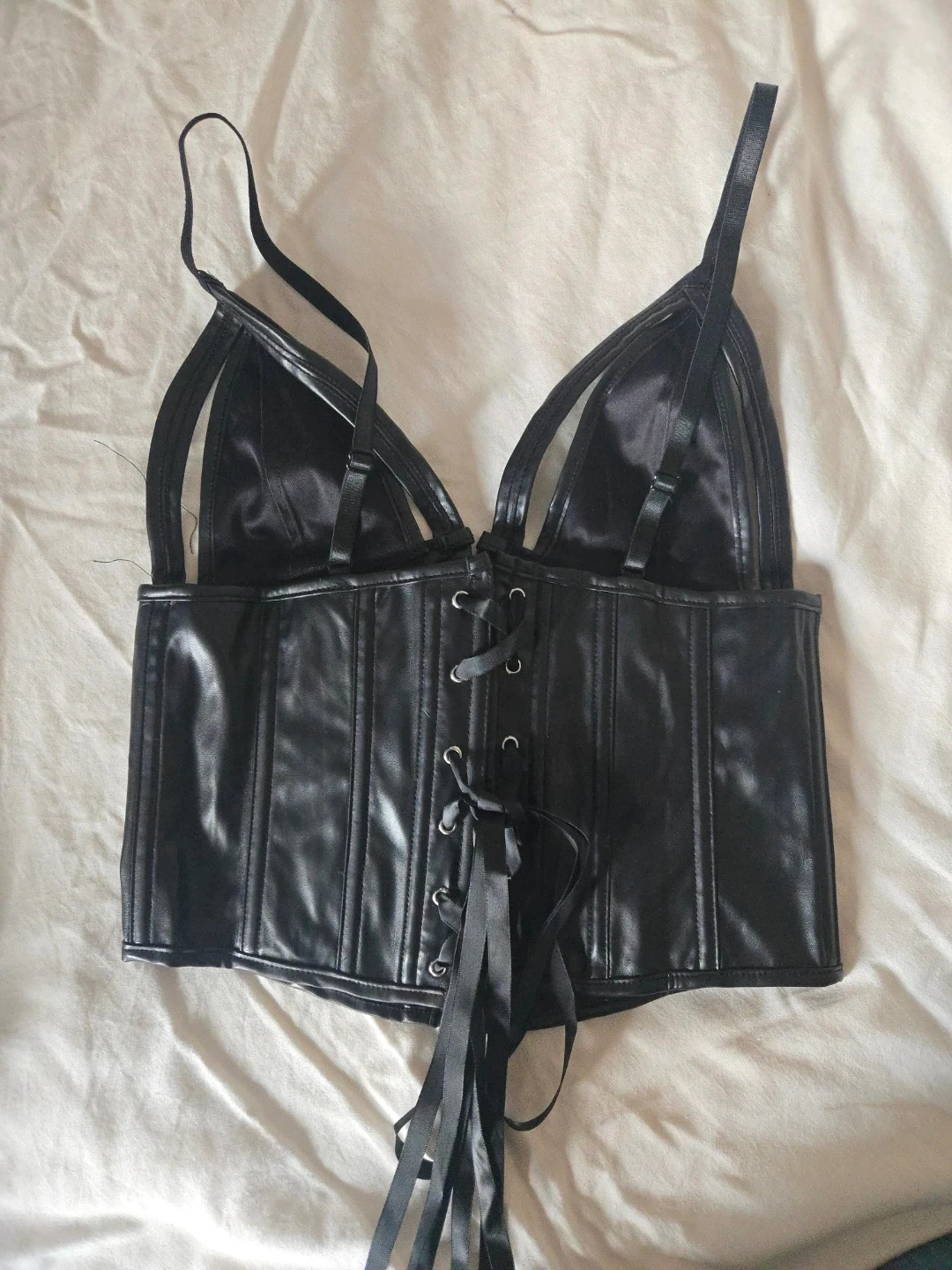 Faux leather Corset Top - photo 2