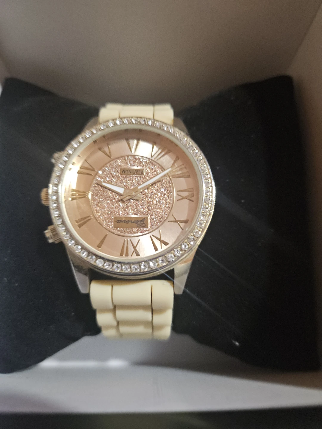 Geneva Rhinestone Bezel Watch