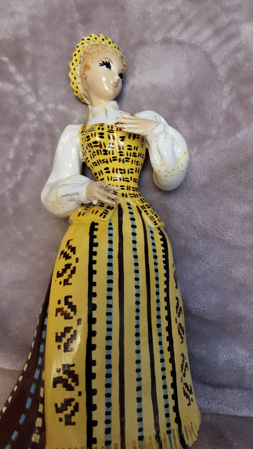 Vintage Ceramic Woman Figurine