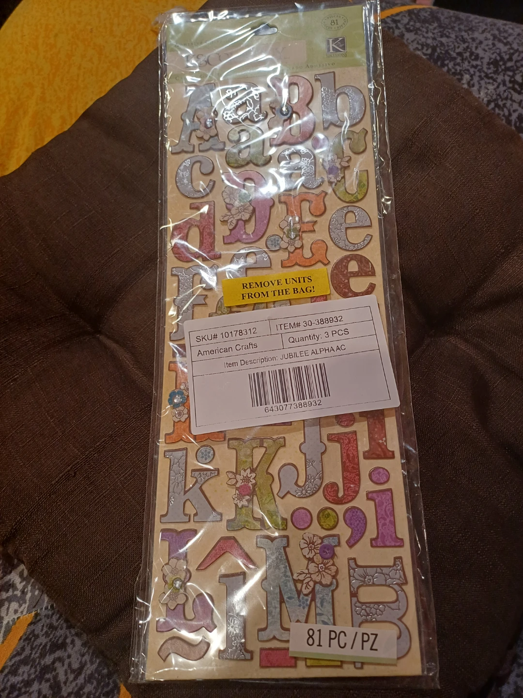 American Crafts Jubilee Alpha Stickers - New! - photo 2