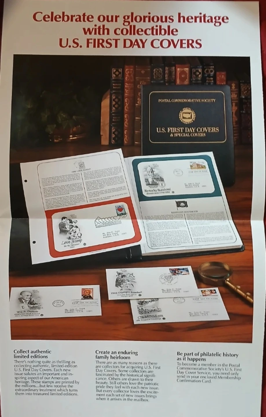 POSTAL COMMEMORATIVE SOCIETY 1ST DAY COVER - photo 2