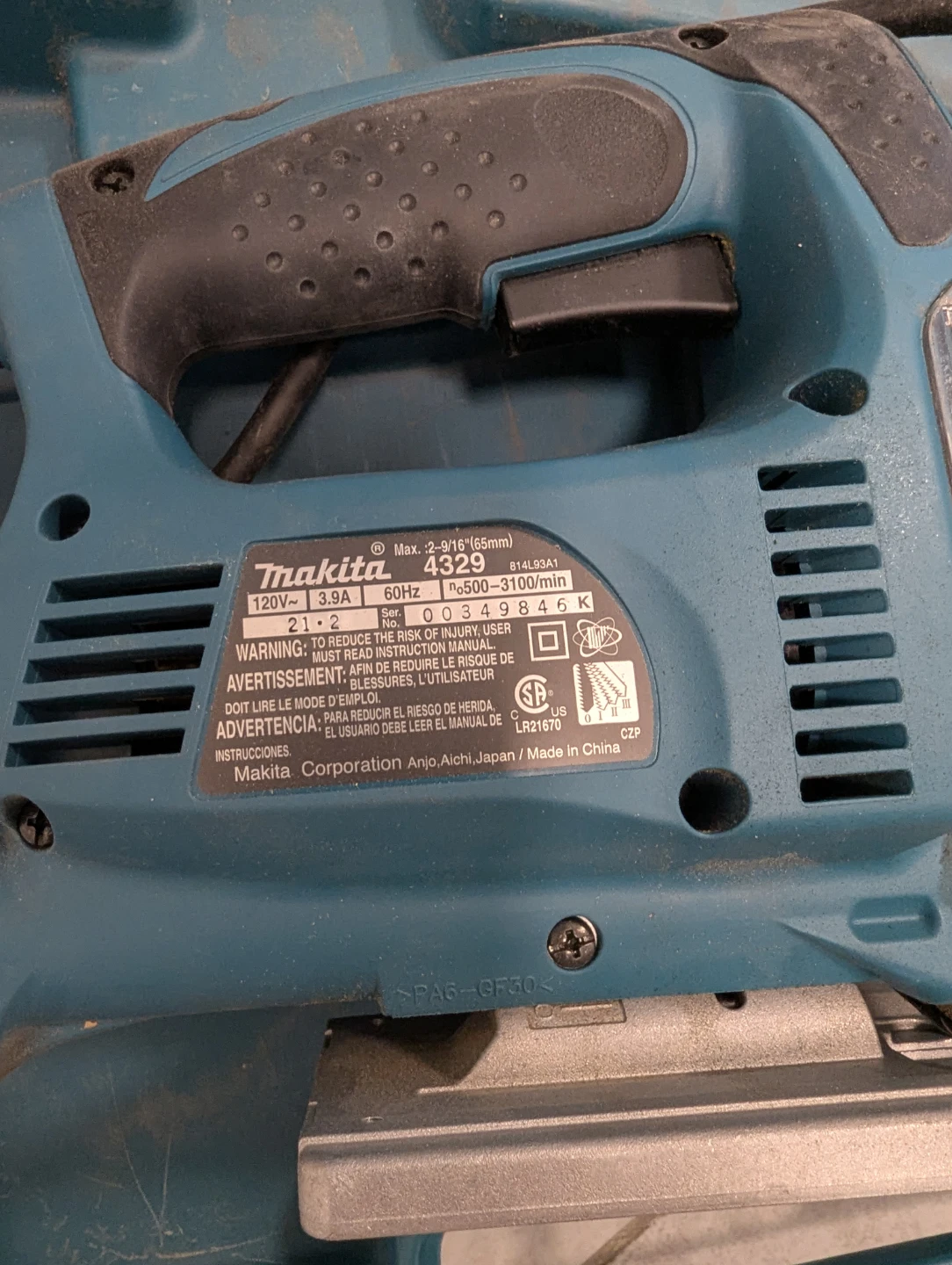 Makita 4329 Jigsaw with Case - photo 2