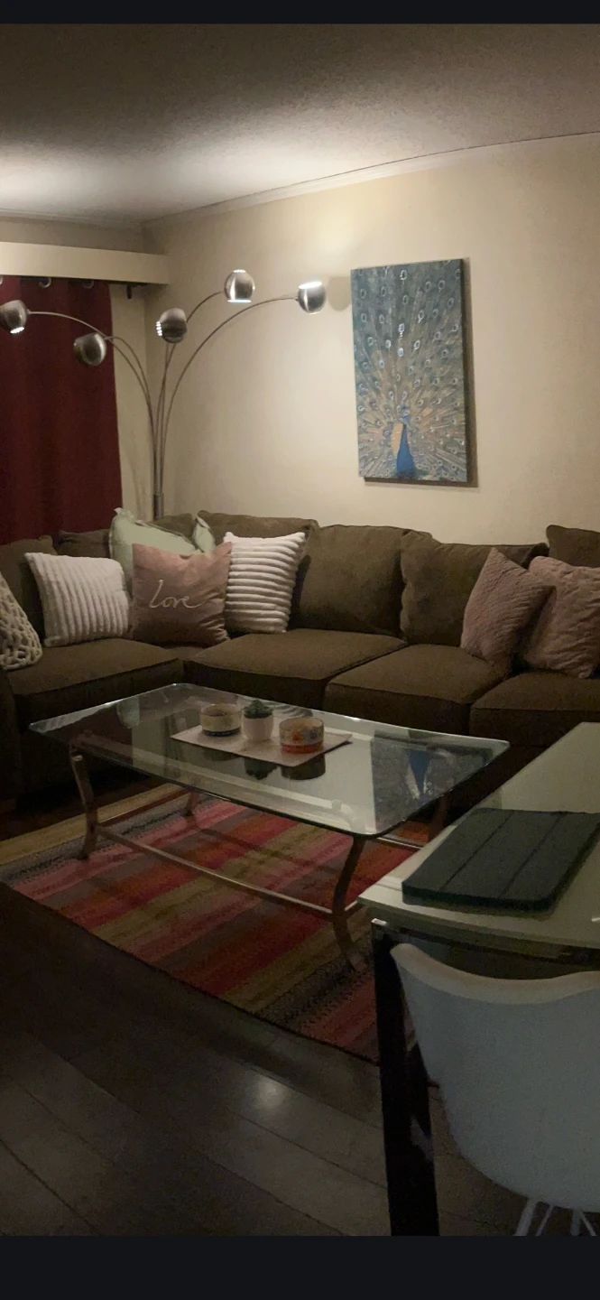 STYLUS sectional and glass coffee table - photo 5